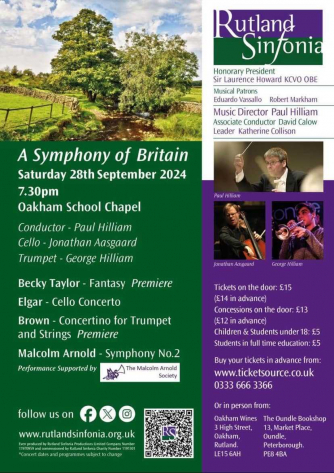 Rutland Sinfonia Concert poster