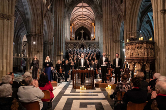 A Worcester Festival Choral Society concert in Worcester Cathedral A Worcester Festival Choral Society concert in Worcester Cathedral