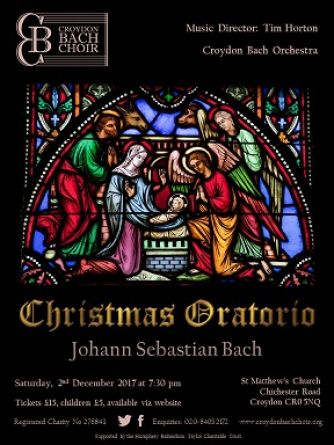 Croydon Bach Choir Christmas Oratorio 2017