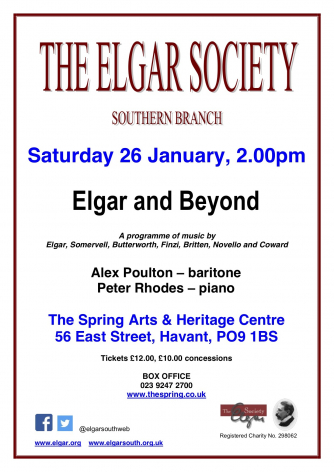 The Southern Branch Presents a Recital of English Songs. The Southern Branch Presents a Recital of English Songs.