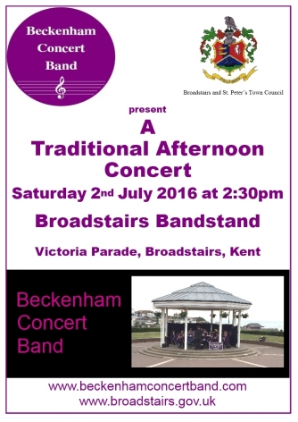 Broadstairs Concert poster Broadstairs Concert poster