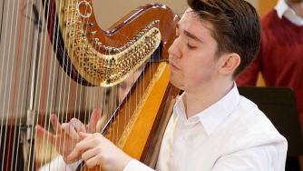 Milo is a professional prize winning harpist