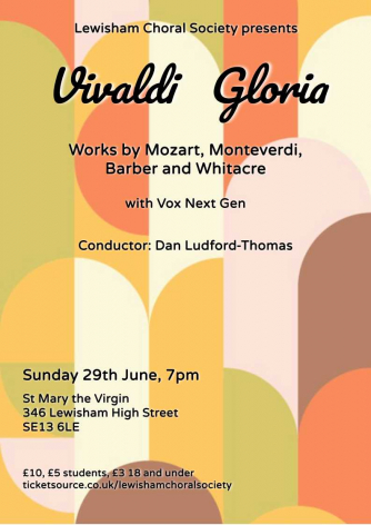 Vivaldi Gloria with Lewisham Choral Society