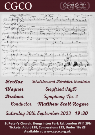 CGCO Plays Berlioz, Wagner and Brahms CGCO Plays Berlioz, Wagner and Brahms