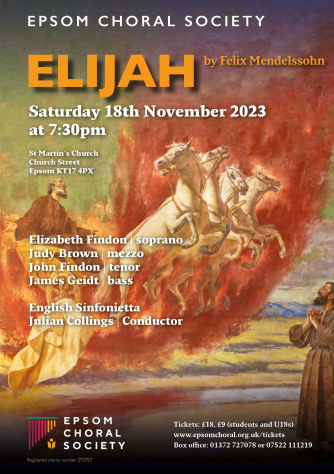 Epsom Choral Society Autumn Concert flyer