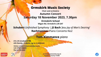 Ormskirk Music Society Autumn Concert