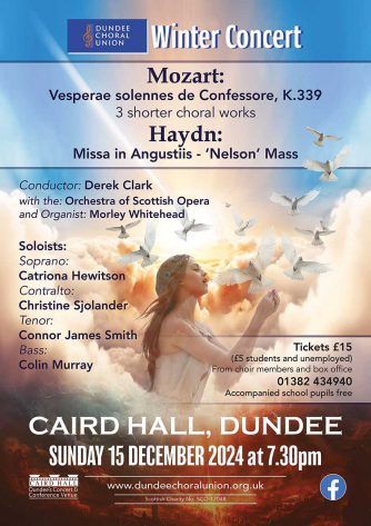 Dundee Choral Union Winter Concert 2024 Dundee Choral Union Winter Concert 2024