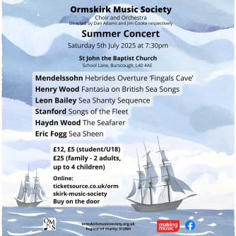 Ormskirk Music Society Summer Concert Ormskirk Music Society Summer Concert