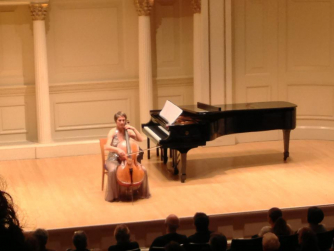 Tanya Anisimova performing at Carnegie Hall