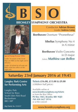 BSO 2016 January flyer BSO 2016 January flyer
