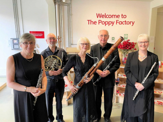 Blackwater Valley Wind Quintet at The Poppy Factory Blackwater Valley Wind Quintet at The Poppy Factory