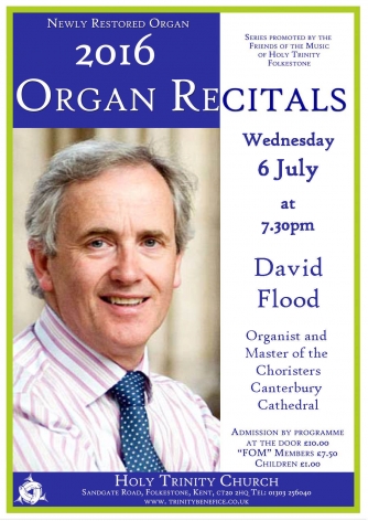 David Flood Recital 6th July 2016 David Flood Recital 6th July 2016