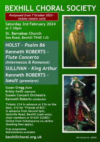 Bexhill Choral Society February Concert Bexhill Choral Society February Concert