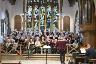 Mayfield Festival Choir in rehearsal