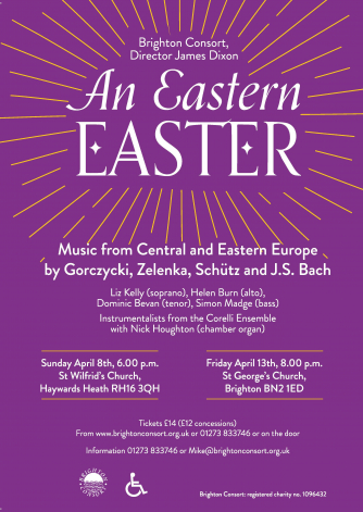 Music from Central and Eastern Europe by Gorczycki, Zelenka, Schütz and J.S. Bach.