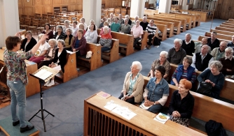 Rehearsing in St. Mary's Church, Frinton