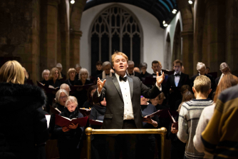 Harry Bradford Conducting Carols Harry Bradford Conducting Carols