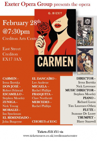Exeter Opera Group presents Bizet's opera 'Carmen'