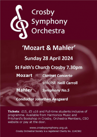 Crosby Symphony Orchestra - Mozart & Mahler
