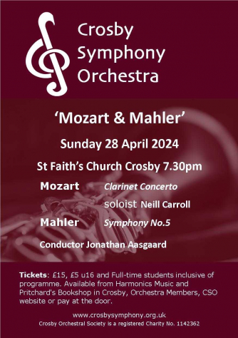 Crosby Symphony Orchestra - Mozart & Mahler Crosby Symphony Orchestra - Mozart & Mahler