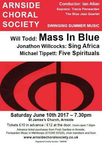 Arnside Choral Society Concert Poster 2017