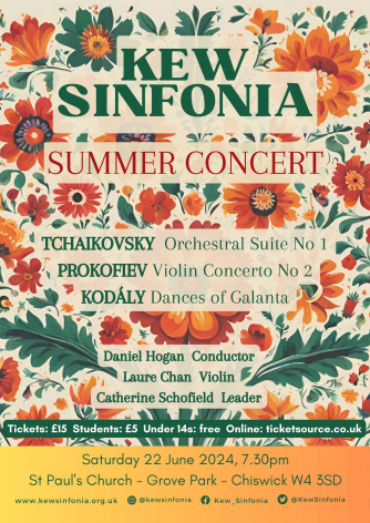 Kew Sinfonia Summer 2024 Concert