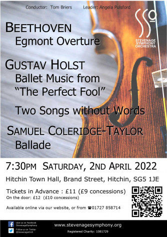 Stevenage Orchestra - Spring Concert Poster
