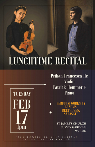 Lunchtime Recital Poster