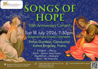 The Renaissance Choir's 50th anniversary concert at Boxgrove Priory Church