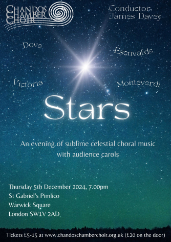 Stars. An evening of sublime celestial choral music