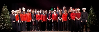 Lea Singers with Christmas hats Lea Singers with Christmas hats