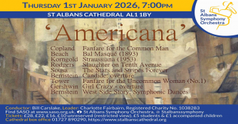 St Albans Symphony Orchestra’s New Year’s Day celebration