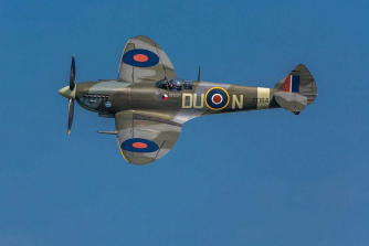 Spitfire flying