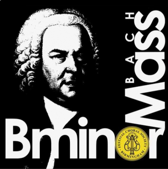 An image of Bach, the words Bach B minor Mass and the choir logo. An image of Bach, the words Bach B minor Mass and the choir logo.