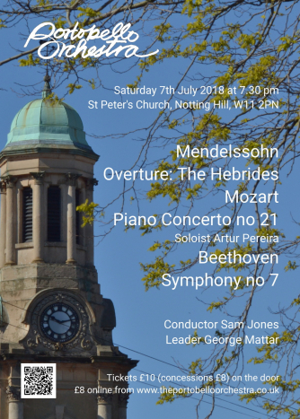 Portobello Summer Concert Poster