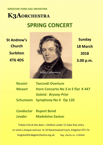 2018 Spring concert flyer