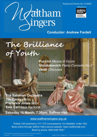 Waltham Singers: The Brilliance of Youth