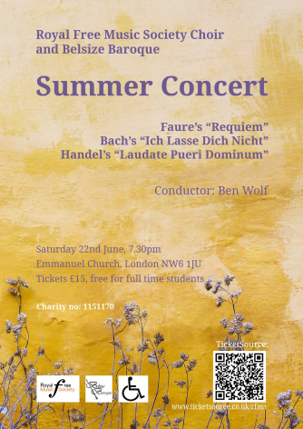 Summer Concert - Bach, Fauré, and Handel Summer Concert - Bach, Fauré, and Handel