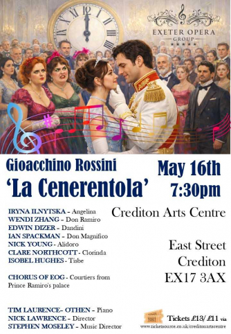 Exeter Opera Group presents G. Rossini's opera 'La Cenerentola'