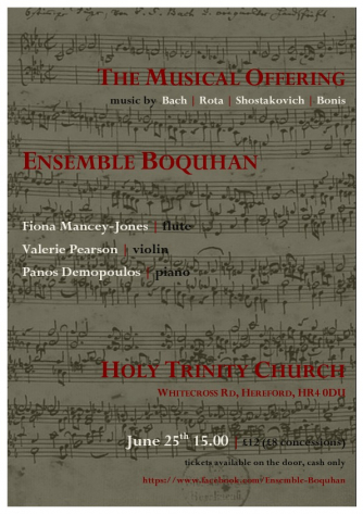 Ensemble Boquhan Holy Trinity Church Concert