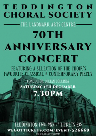 70th Anniversary Concert flyer 70th Anniversary Concert flyer