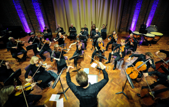 SÓN performing on their home stage at Southampton's Turner Sims. (credit: Chris Christodoulou)
