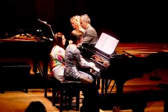 The Fairly Relentless Fitkins performing on 2 pianos The Fairly Relentless Fitkins performing on 2 pianos