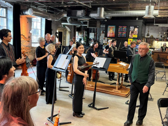 Leeds Baroque instrumentalists in the Old Woollen