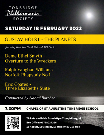 poster for TPS February 2023 orchestral concert poster for TPS February 2023 orchestral concert
