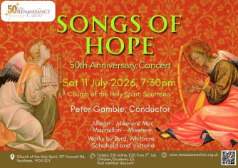 Songs of Hope: The Renaissance Choir's 50th anniversary concert in Southsea