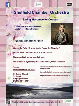 Sheffield Chamber Orchestra featuring Naomi Atherton Sheffield Chamber Orchestra featuring Naomi Atherton