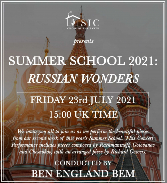 Poster for SIC Choir of the Earth's Russian Wonders concert Poster for SIC Choir of the Earth's Russian Wonders concert