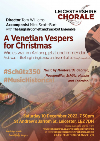 Leicestershire Chorale. Inspiring music, beautifully sung