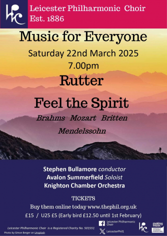 Leicester Philharmonic Choir - Music for All Leicester Philharmonic Choir - Music for All